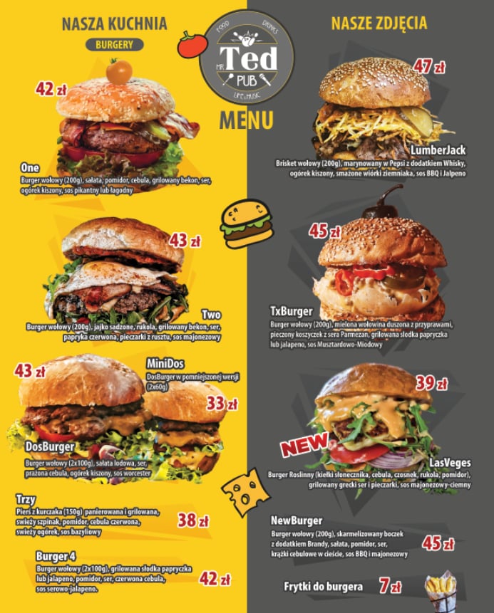 Menu — burgery